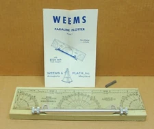 Weems Paraline Plotter Model 1 in Box w/ Instructions and Tin Lead Box