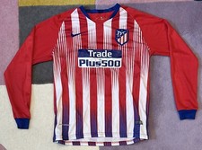 Nike 2018 ATLETICO MADRID Home Football Soccer Jersey #11 Panteras size MEDIUM