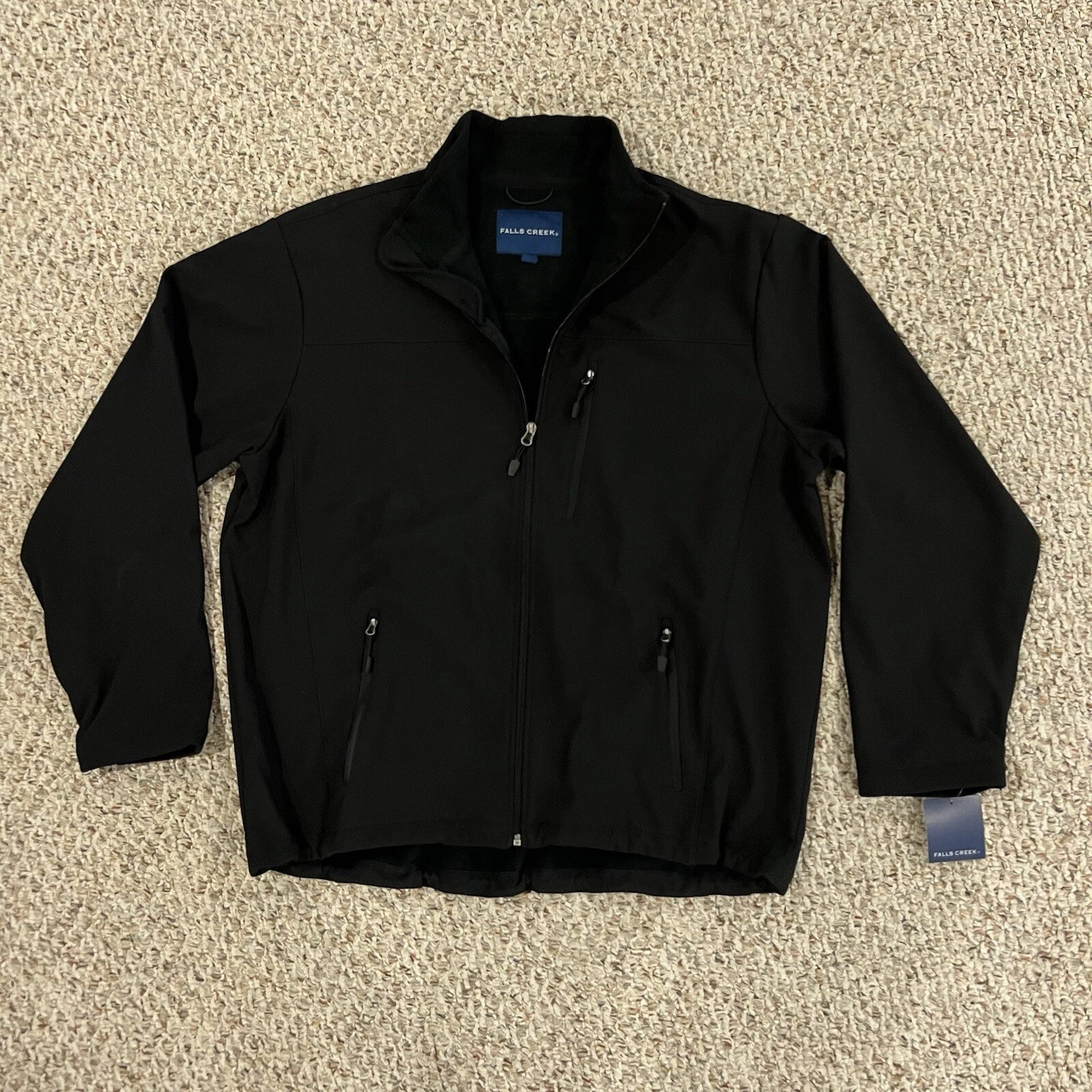 Falls Creek Jacket Mens Soft Shell Fleece Line New