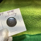 1907 INDIAN HEAD PENNY WEAK LIBERTY