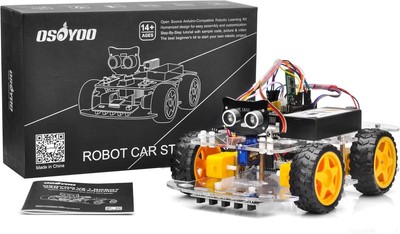 OSOYOO Robot Car Starter Kit for R3 | STEM Remote Controlled Educational... 