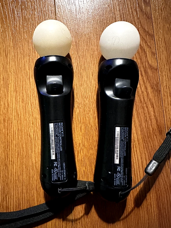 Sony PS3 PlayStation 3 Move Motion Controller Lot of 2 Black (CECH-ZCM1U) OEM - Image 2 of 4