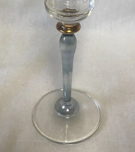 Mikasa ROYAL JAMESTOWN 9" CHAMPAGNE FLUTE(BLUE AND GOLD STEM) VTG REPLACEMENT - Picture 4 of 4
