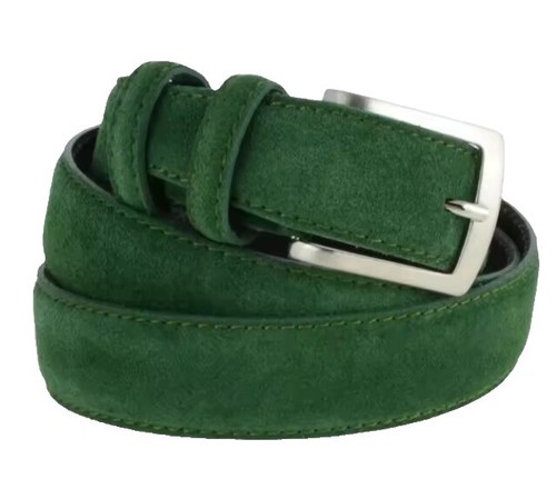 Bode Leather Suede Rickrack Workshirt Green Large XL | eBay