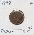 1898 Indian Head Cent Penny US Mint