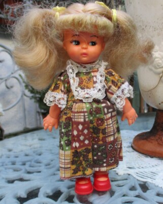 Vintage - Hong Kong Puppe Doll - 70er Jahre - ca.17 cm  Spielpuppe