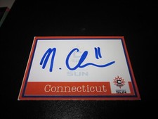 NIA CLOUDEN SIGNED AUTOGRAPHED CUSTOM CONNECTICUT  SUN CARD WNBA