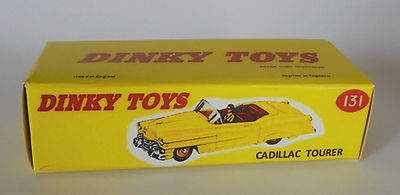 Repro Box Dinky Nr.131 Cadillac Tourer gelb oder hellbraun