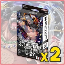 ONE PIECE ENGLISH TCG: ST27 BLACK Marshall.D.Teach Deck Bundle IN STOCK