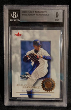 2001 Fleer Authority Baseball Card Adrian Hernandez #105 MINT Beckett 9 CF 52023