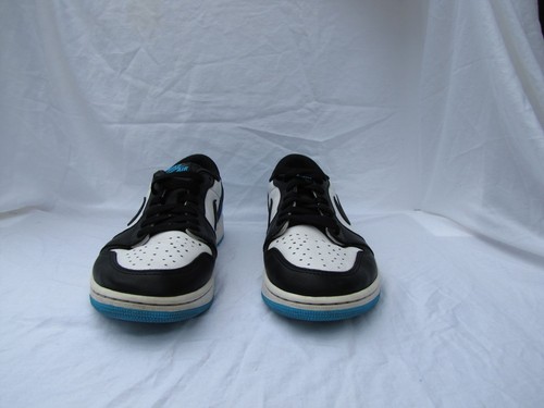 NIKE AIR JORDAN 1 LOW OG UNC Men’s 9.5 White Black Powder Blue CZ0790-104 - Picture 6 of 8