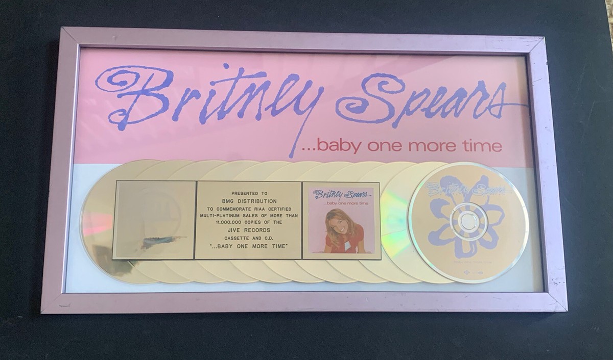 Britney Spears Original RIAA Multi Platinum Award Baby One More