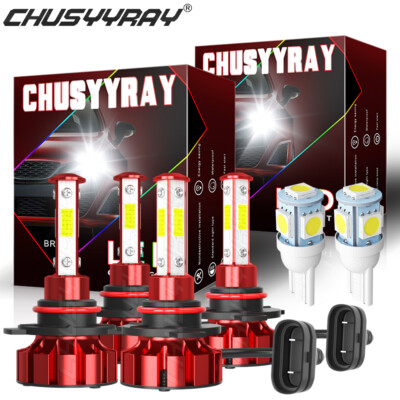 6000K Front LED Headlight Bulbs For Acura Integra 1994-2001 High & Low Beam x4