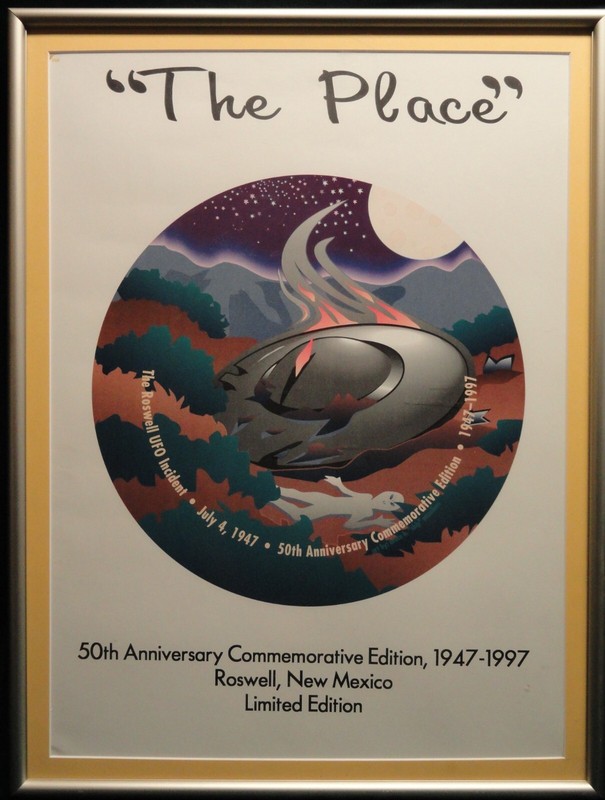 Rare 1997 "The Place" Roswell Incident 50th Anniversary Limited Edition Poster
