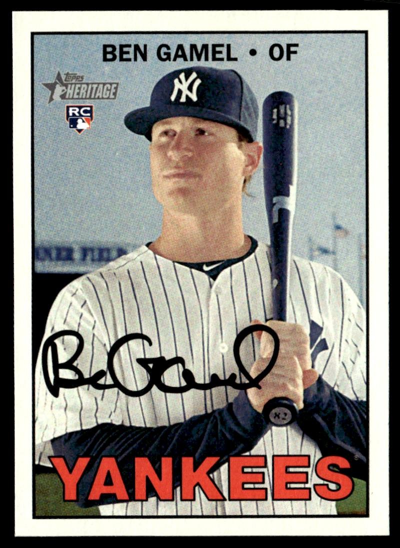 2016 Topps Heritage High Number #650 Ben Gamel New York Yankees Rookie