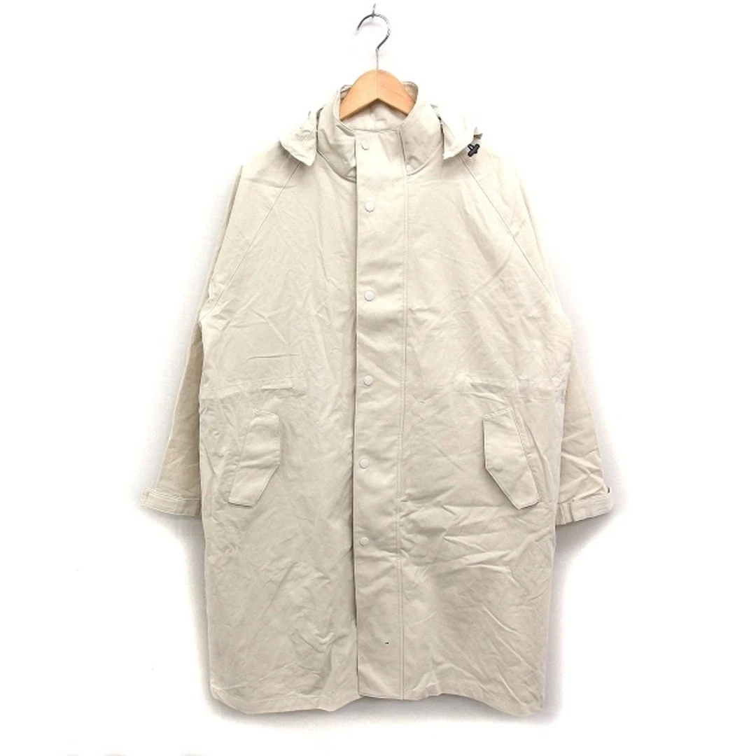 OFF WHITE Cappotto CPCM mod capospalla lunghezza lunga cotone tinta unita F bianco sporco FT27 usato1768