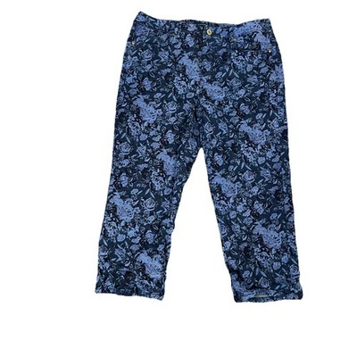 Isaac Mmizrahi Jeans Pants 12 Floral Cropped Artsy