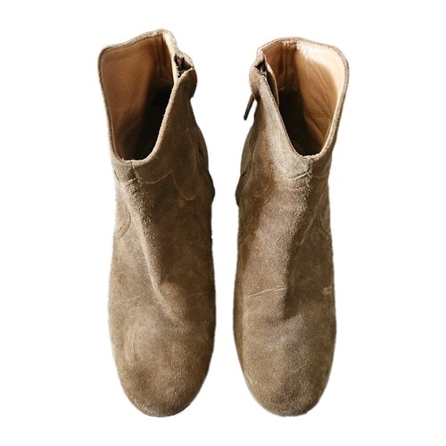 Isabel Marant Damen hellbraun dicker Wildleder Kalbsleder Leder Bootie 37 - Bild 3 von 16