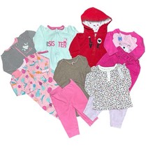 Lot Of 10 Bundle Clothing Baby Girl Size 3 Months Mix Outfits Carters And More