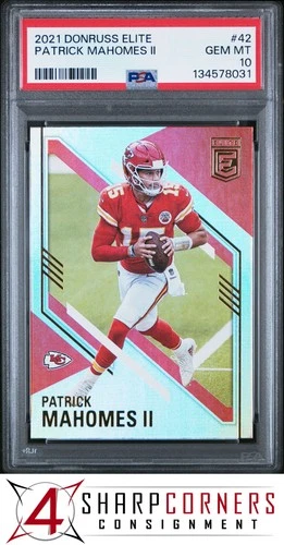 2021 DONRUSS ELITE #42 PATRICK MAHOMES II CHIEFS PSA 10