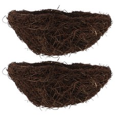 2pcs Artificial Birds Nest - 25cm Decorative Rattan Birds Nest For Spring