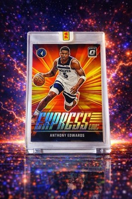 Anthony Edwards Encased Display Card Timberwolves Basketball Fan Collectible