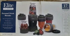 Elite Cuisine 17pc Personal Drink  Box Is Damaged Blender EPB-1800 Maxi Matic