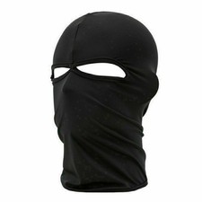 Outdoor Motorcycle Full Face Mask Balaclava Ski Neck Protection Black