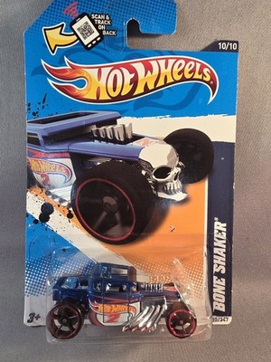 Sealed New 2011 Hot Wheels Bone Shaker HW Racing 10/10 Blue 180/247 Boneshaker 