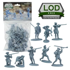 LOD Enterprises Plastic Figure Sets LOD004 Revolutionary War Colonial Minutemen