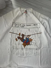 TitTin Adventures 1990s Herge Don’t be silly, Snowy Vintage Graphic Tee