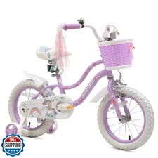 Bixike Princess Style Girls Bike with Basket for 2-13 Years Old K