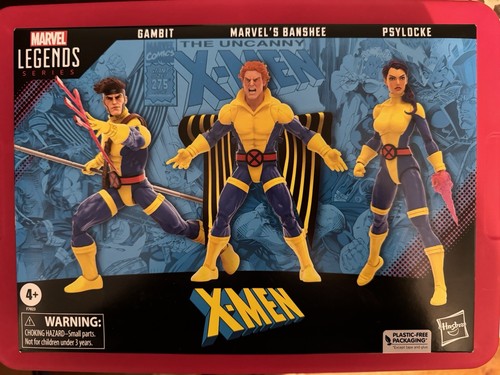 Hasbro Marvel Legends X-MEN GAMBIT BANSHEE PSYLOCKE Figure 60th Anniversary Set