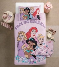 Disney Princess Single Bedding Set Reversible Duvet Cover Set Girl Bedding 