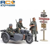 Tamiya 1/35 German KS600 Motorcycle & Sidecar Plastic Model Kit TAM35384
