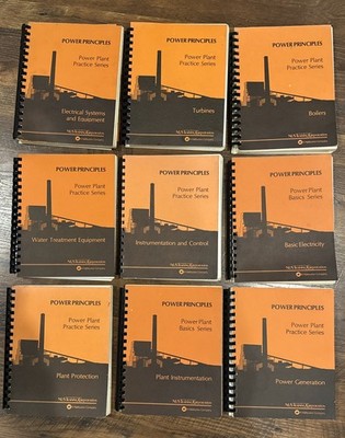 Set Of 9 Power Principles Power Plant Basic Series NUS Training Manuals