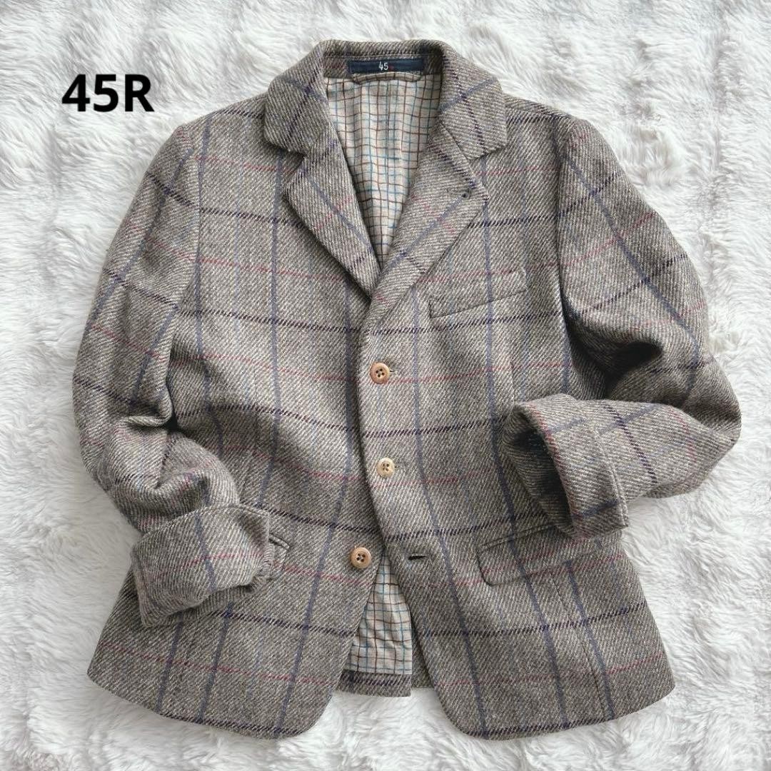 45R Lovat Tweed Jacket, Check Pattern, Wool - image 1