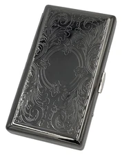 Cigarette Case Victorian Style Metal Holder for Regular King and 100's Size P...