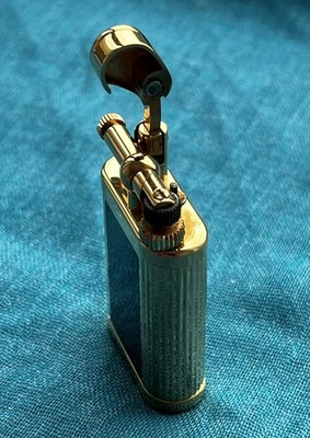 Dunhill Unique Mini, vergoldet,  Chinalack, vintage