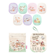 Original MakeUp Eraser Hello Kitty  Friends Glamping 7 Day Set  Laundry Bag