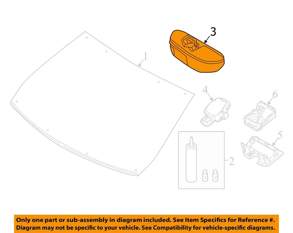 Espejo retrovisor con abridor de puerta de garaje compatible con 17-19 INFINITI QX30 5228326 Foto 3 de 4