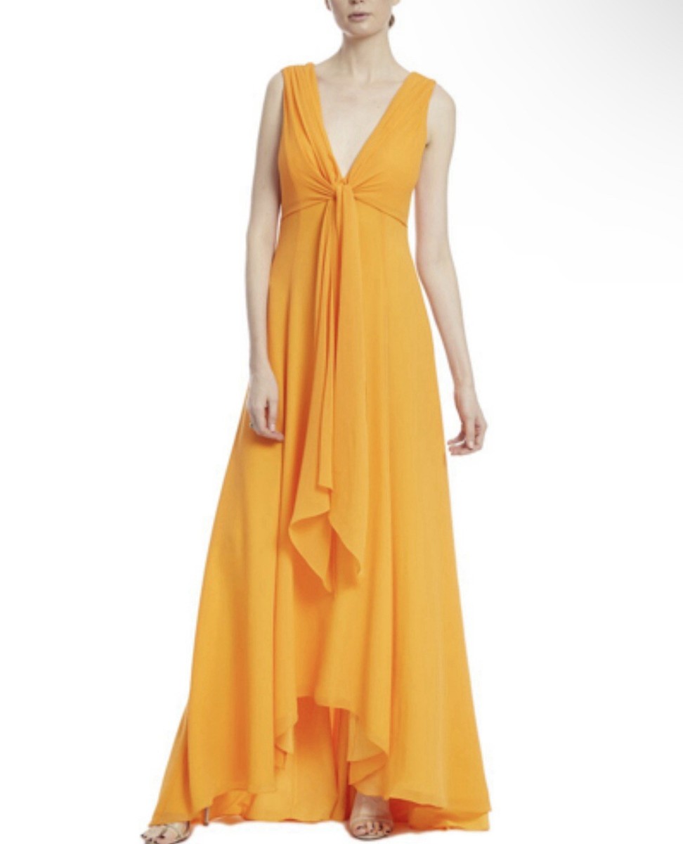 tangerine color bridesmaid dresses Burnt Orange Sexy Chic Silky Mismatched Satin Mermaid Long Wedding  Bridesmaid Dresses - Chicsew main image 1