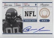 2012 Playoff Prestige NFL Passport Signatures Robert Turbin #28 Auto 0m0