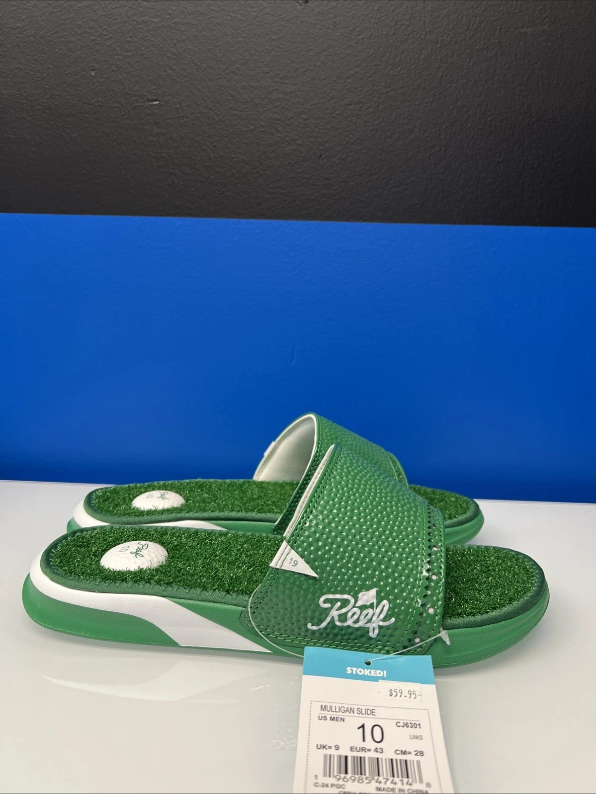 Reef Men’s Mulligan Slide Sandal - Links US Size 10 NWT