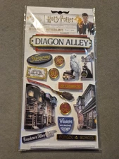 Paper House Productions Harry Potter Die-Cut 3D Scrapbook Sticker Sheet - Diagon
