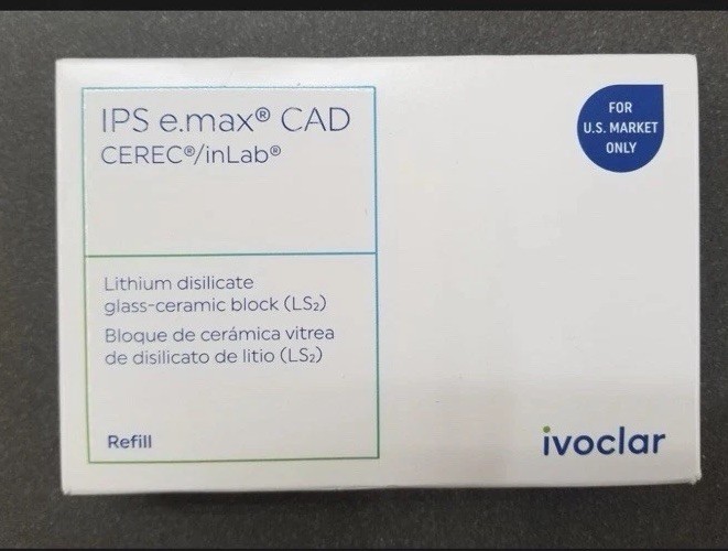LT A2 C14 Ivoclar EMAX CAD CEREC/inLab Blocks (5/Pk) SEALED BOX!