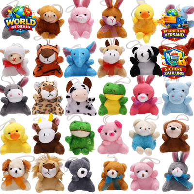 Kuscheltier Set 32 Stück Kleine Tiere Schlüsselanhänger Spielzeug Geschenk