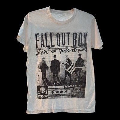 Fall Out Boy: Boys of Zummer Tour 2015 White T-Shirt Small Front/Back Design