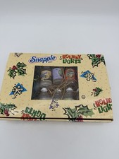 NOS CHRISTMAS LIGHTS Set SNAPPLE Mini Bottles *Read