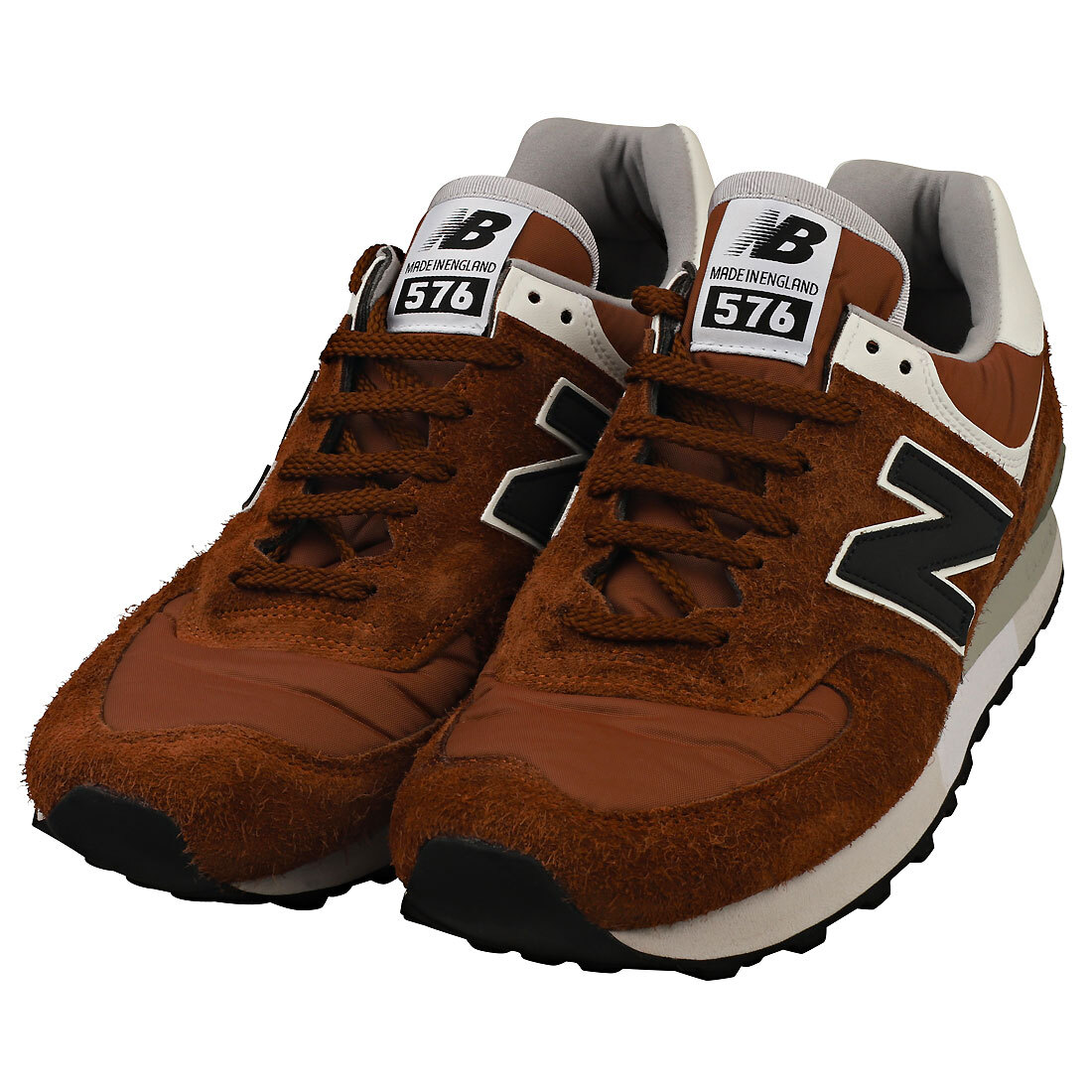 New Balance 576 Made In England Mens Fashion Sneakers in Brown - 9